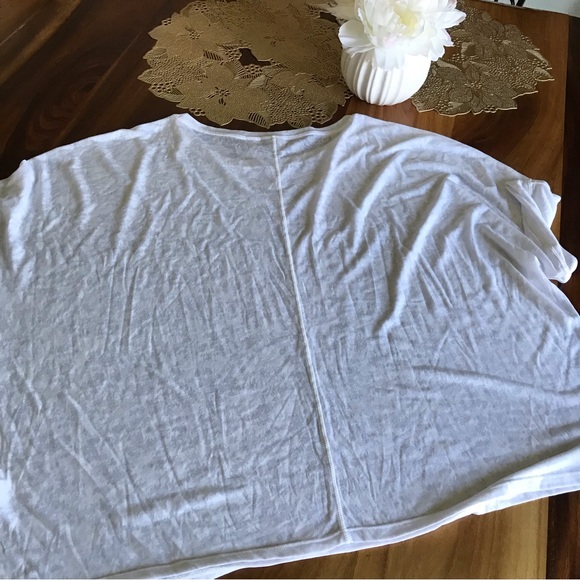 Zella | 3X White Sheer Short Sleeve Blouse - Picture 7 of 10